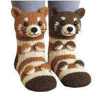 Funny Animal Socks, Warm Long Winter Stocking Stuffers Socks, Cozy Christmas Adorable Gift