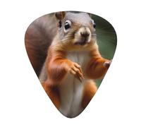 Funny Animal Squirrel Print Guitar Pick Comfortable Feel, Clear Sound, Multiple Thicknesses For Varied Tones