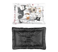 Funny Animals Cat Dog Bunny Dog Bed, Mat Scruffs Bed Non Slip Bottom Cosy Medium Washable Multi Scenario Bedding Gift Printed Puppy Beds 60 X 45 cm
