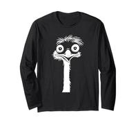 Funny Animals Emus Minimalist Bird Simple emu Long Sleeve T-Shirt