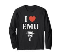 Funny Animals Emus Minimalist Bird Simple i Love emu Long Sleeve T-Shirt
