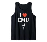 Funny Animals Emus Minimalist Bird Simple i Love emu Tank Top