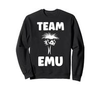 Funny animals Emus minimalist bird simple team emu Sweatshirt
