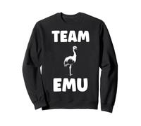 Funny animals Emus minimalist bird simple team emu Sweatshirt