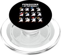 Funny Animals Graphic Penguins of the World Penguin Lover PopSockets PopGrip for MagSafe