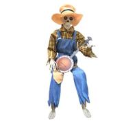 Funny Animated | Halloween Skeleton -Joint Adjustable Banjo Prop
