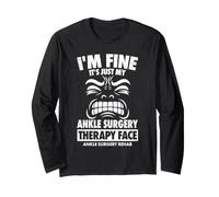 Funny Ankle Surgery Recovery Broken Foot Rehab Long Sleeve T-Shirt
