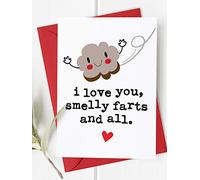Funny Anniversary Card/Birthday Card for Him/Husband, Funny Valentines Day Cards, Smelly Farts Card, Funny Fart Gifts for Men, Birthday Card, Humour, Valentine's Gift, Boyfriend, Partner