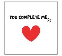 Funny Anniversary Love Birthday Valentines Card for Her Couple Him Husband Wife Boyfriend Girlfriend Partner Heartfelt Message Sweetheart Unique Gift 14x14cm
