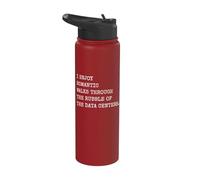 Funny Anti Data Center Protest Stainless Steel Insulated Water Bottle