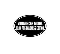 Funny Anti Elon Vintage Pre Madness Edition Sticker - Anti Elon Musk Vinyl Sticker Elon Regret Decal Accessories for Car Bumper, Laptop, Luggage,Window (White 6 * 4in )