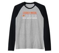 Funny Anti Propaganda Legacy Media Would Not Recommend Raglan Baseball Tee