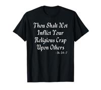 Funny Anti Religion Pun Pro Science Pro Facts Funny Atheist T-Shirt