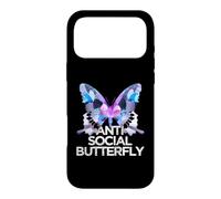 Funny ANTI SOCIAL BUTTERFLY collage art insect bug unique Case for iPhone 17 Pro Max