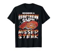 Funny anti vegan meat eater funny meat lover BBQ carnivore T-Shirt
