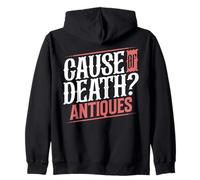 Funny Antique Collector Thrift Shop Thrifting Humor Zip Hoodie
