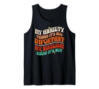 Funny Anxiety Nihilism Philosophy Nihilist Tank Top