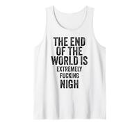 Funny apocalypse no war protest dystopian end is nigh peace Tank Top