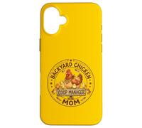 Funny Apparel Backyard Chicken Mom Coop Manager Farm Case for iPhone 16 Plus