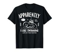 Funny Apparently, I Like Swimming Swim Swimmer T-Shirt