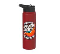 Funny Appendix Removal Surgery Recovery Appendectomy Gifts Stainless Steel Insulated Water Bottle
