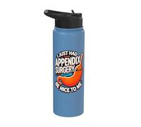Funny Appendix Removal Surgery Recovery Appendectomy Gifts Stainless Steel Insulated Water Bottle
