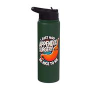 Funny Appendix Removal Surgery Recovery Appendectomy Gifts Stainless Steel Insulated Water Bottle