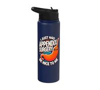 Funny Appendix Removal Surgery Recovery Appendectomy Gifts Stainless Steel Insulated Water Bottle