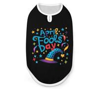 Funny April Fool's Day Dog And Cat Clothes Pet Summer Sleeveless T Shirt Basic Vest XL