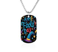 Funny April Fool's Day Fashion Pendant Necklace Chain Personalized Graphic Jewellery