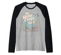 Funny Aquarium Water Change Algae Fish Tank Keeper Raglan Baseball Tee
