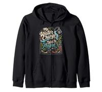 Funny Aquarium Water Change Algae Fish Tank Keeper Zip Hoodie
