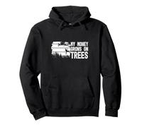 Funny Arborist My Money Grows On Trees Tree Surgeon Humor Pullover Hoodie
