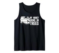 Funny Arborist My Money Grows On Trees Tree Surgeon Humor Tank Top