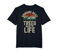 Funny Arborist Saying for Tree Surgeon Forester & Lumberjack T-Shirt, Men's Big and Tall, Black, 4X Tall