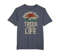Funny Arborist Saying for Tree Surgeon Forester & Lumberjack T-Shirt, Men's Big and Tall, Heather Blue, 5X Tall
