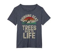 Funny Arborist Saying for Tree Surgeon Forester & Lumberjack T-Shirt, Women's Plus, Heather Blue, 2X