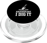 Funny Archaeologist Digging Excavation History PopSockets PopGrip for MagSafe
