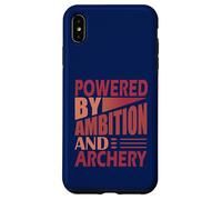 Funny Archer Hunting Humor Powered by ambition and Archery Case for iPhone XS Max