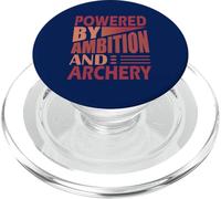 Funny Archer Hunting Humor Powered by ambition and Archery PopSockets PopGrip for MagSafe