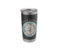 Funny Archery Aim High and Let Her Fly Stainless Steel Insulated Tumbler