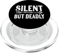 Funny Archery Quote - Silent But Deadly PopSockets PopGrip for MagSafe