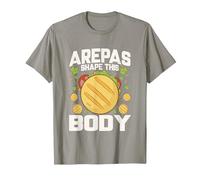 Funny Arepa Colombian Food Arepas T-Shirt, Men, Slate Grey, Large