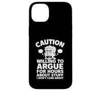 Funny Arguing Debating Joke Sarcasm Dad Fathers Day Uncle Case for iPhone 14 Plus