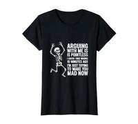 Funny Arguing with Me is Pointless I Knew I was Wrong Value Graphic T-Shirt, Women, Black, S