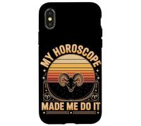 Funny Aries My Horoscope Made Me Do It Zodiac Case for iPhone X/XS