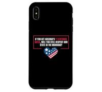 Funny Arizona Electoral Votes 2024 Political Campaign Joke Case for iPhone XS Max
