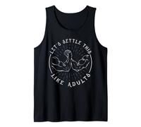 Funny Arm Wrestling Lets Settle This Like Adult Arm Tank Top