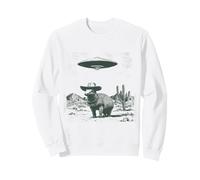 Funny Armadillo Cowboy UFO Alien Desert Encounter Sweatshirt