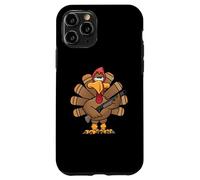 Funny Armed Turkey Thanksgiving Cartoon Case for iPhone 11 Pro